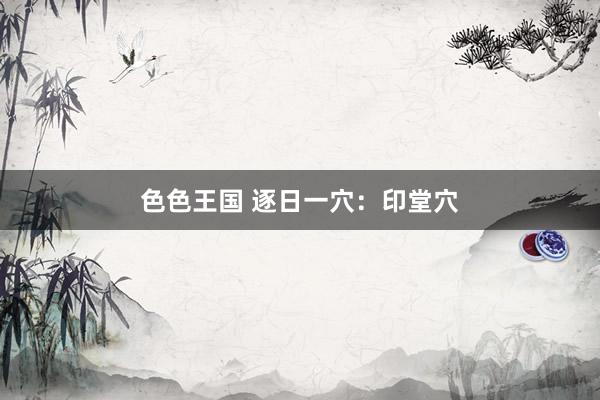 色色王国 逐日一穴：印堂穴